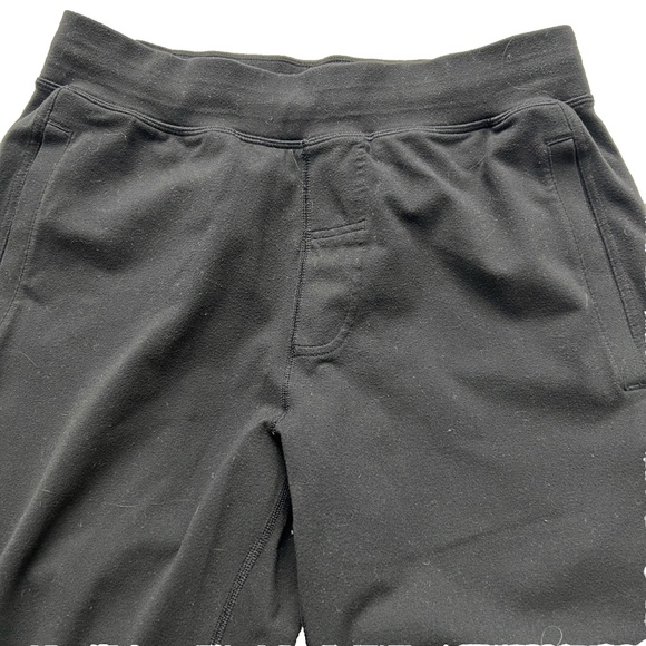 Lululemon Kung Fu Mens Pants Black Sweatpants Workout Straight Leg Loungewear M - Picture 2 of 7